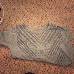 Decorated grey shirt